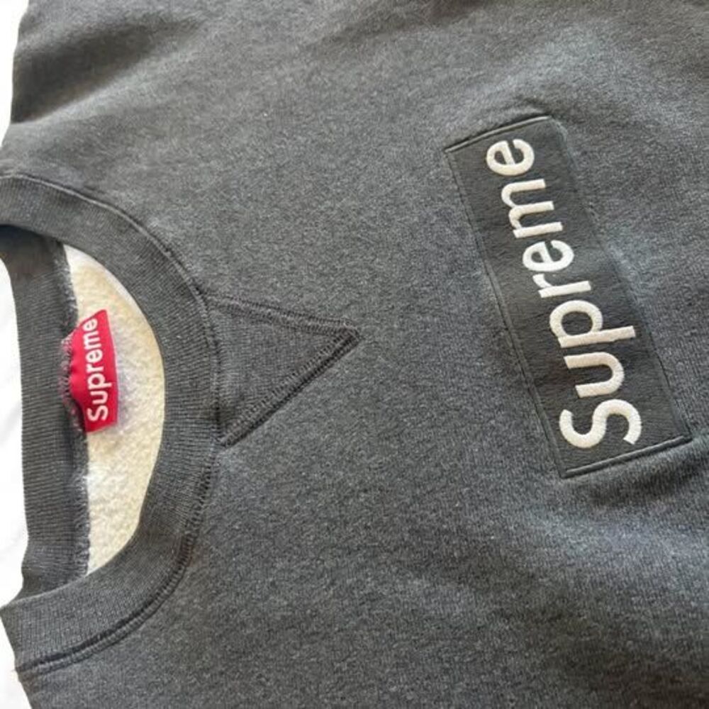 Supreme NEW 1997 OG Box Logo Dark Gray Crewneck Size L